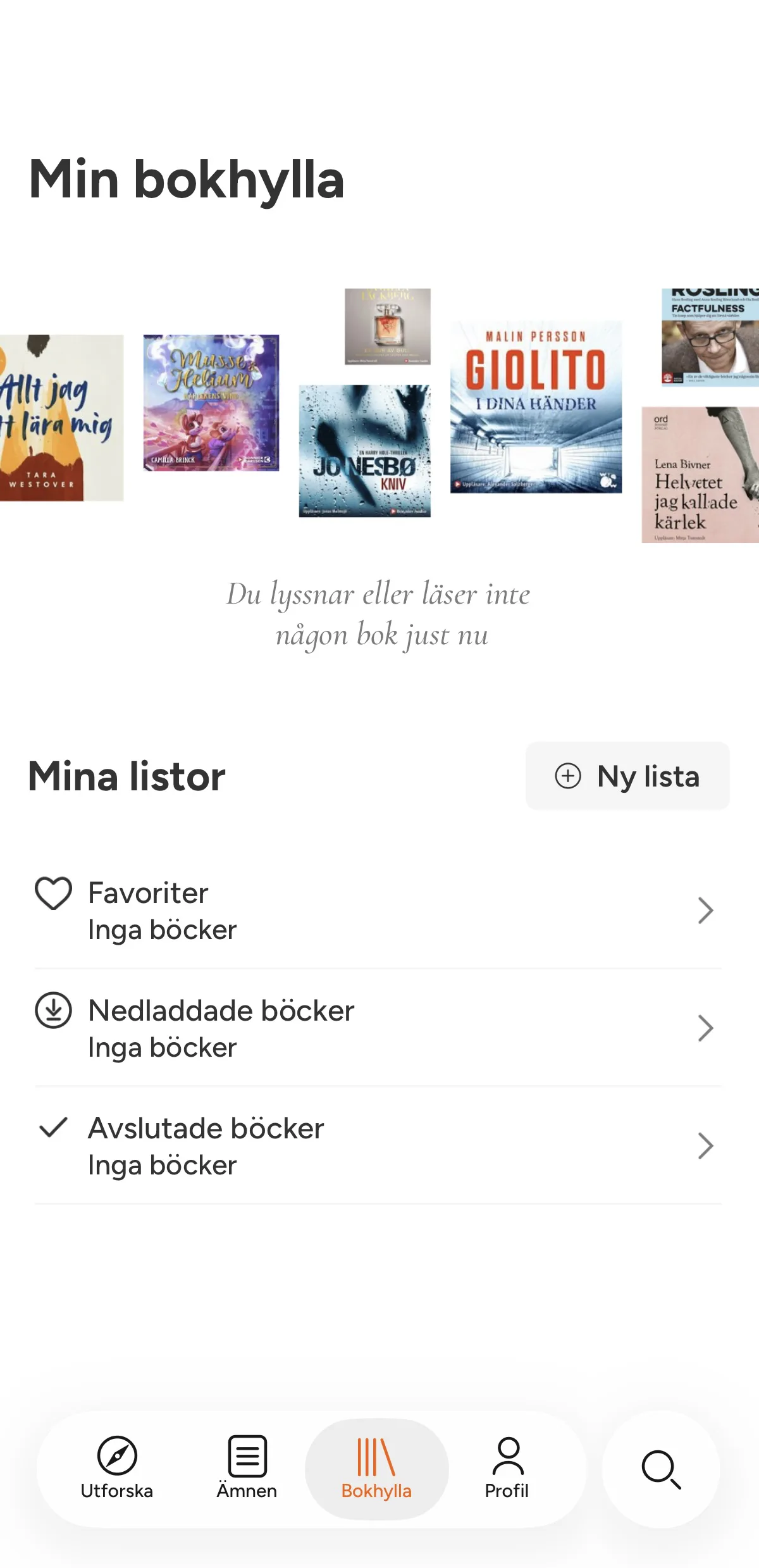 Bokus Play bokhyllan